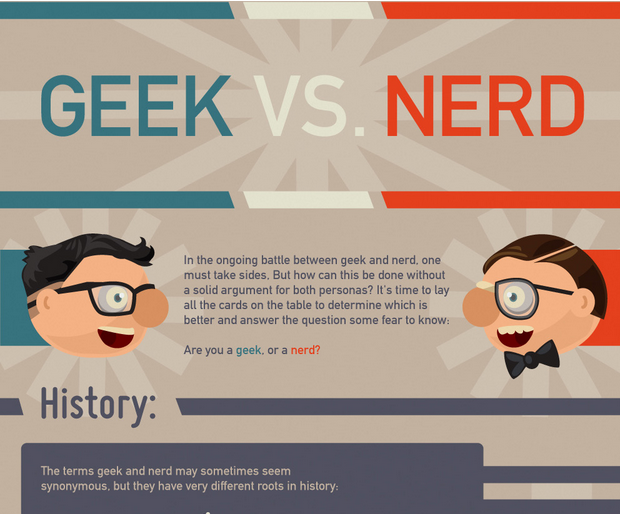 Nerd oder Geek Was bin ich? diese Infografik hilft TechnikNerds